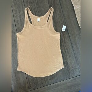 Old Navy Tan Racerback Tank Top NWT!